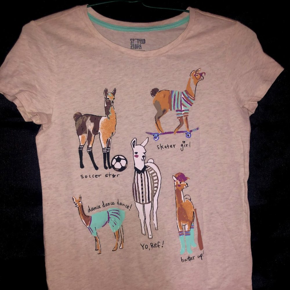 New girls' Lama graphic tee